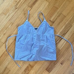 Brandy gingham tank